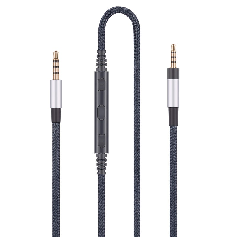 ABLET Audio Replacement Cable with in-Line Mic Remote Volume Control Compatible with Bose SoundTrue, SoundLink, SoundLink II Headphones and Compatible with iPhone iCompatible with iPad - Image 1